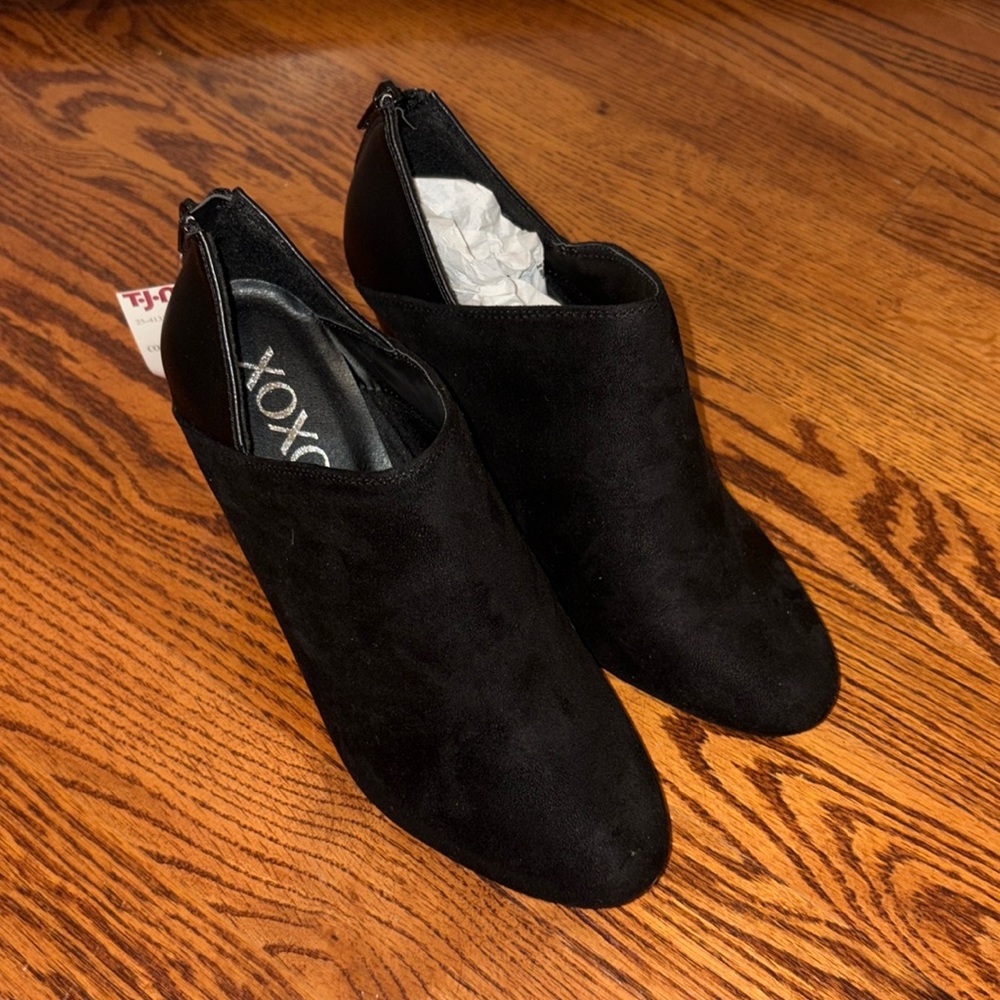 Black Suede Booties